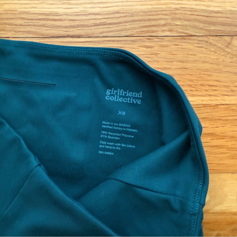 Girlfriend Collective High Rise Green Leggings XS